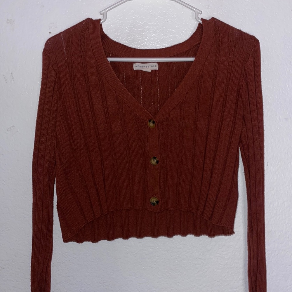 Aeropostale women’s button up sweater, extra small